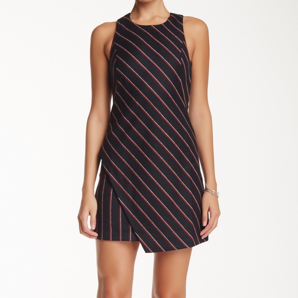 Rebecca Minkoff Juno Striped Wool Jumper dress 4